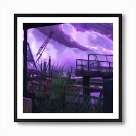 Purple Storm Art Print