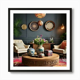 Asian Living Room Art Print
