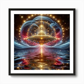 Ufo landing Art Print