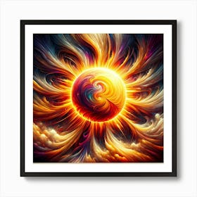 Abstract Of The Sun Art Print