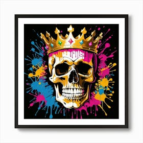 Graffiti Skull 3 Art Print