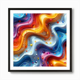 Colorful Abstract Background 2 Art Print