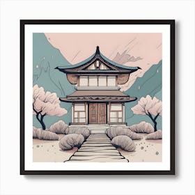 Japanese Pagoda 1 Art Print