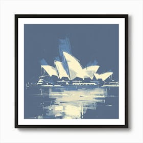 A Sydney Opera House In Sydney Expressive Stroke 1720433386 4 Art Print