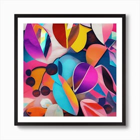 Abstract Leaves Art Print