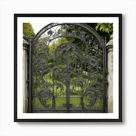 Wrought Iron Gate 1 Art Print