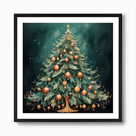 Fir Flare in Vintage Vibes Art Print