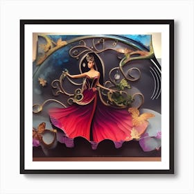 OCA DNA RDI - Lady Fantasy Art Print