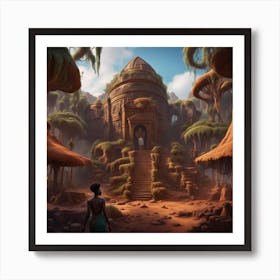 Tibetan Temple Art Print