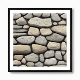 Stone Wall 8 Art Print