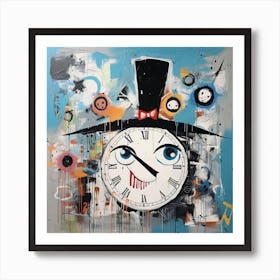 Clock Face Art Print