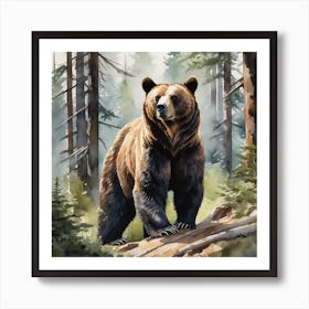 Grizzly Bear 4 Art Print