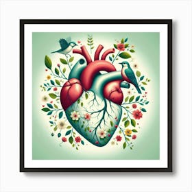 Heart Stock Videos & Royalty-Free Footage Art Print