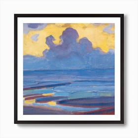 By The Sea, Piet Mondrian Square Art Print