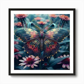 Butterfly In The Garden Art Print