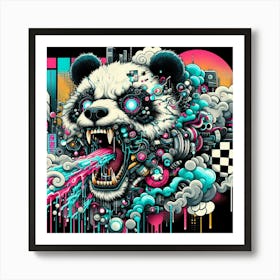 Psychedelic Panda 31 Art Print