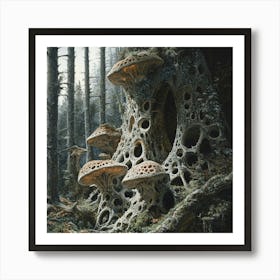 Fungus Forest Art Print