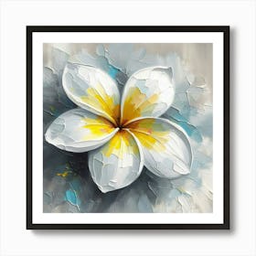 Frangipani Flower 2 Art Print