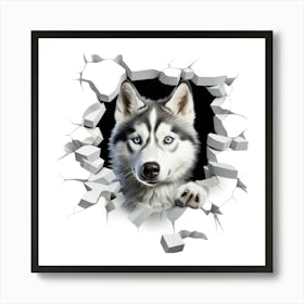 Husky Dog 2 Art Print