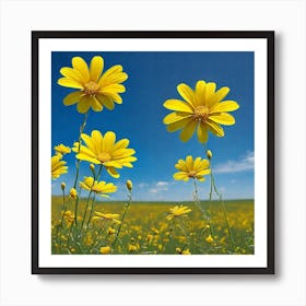 Yellow Daisies 1 Art Print