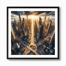 Futuristic Cityscape 8 Art Print