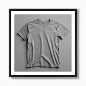 Grey T - Shirt 3 Art Print