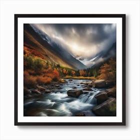 Autumn In The Mountains 38 Art Print