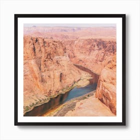 Colorado River Gorge Square Art Print