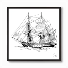 Sail Ship Art Print