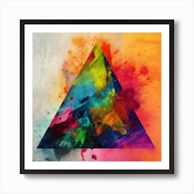 Triangle Of Color Art Print