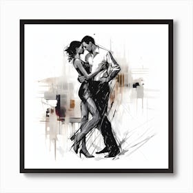 Tango Abstracts By Csaba Fikker Art Print
