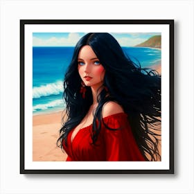 Seaside Temptress Art Print