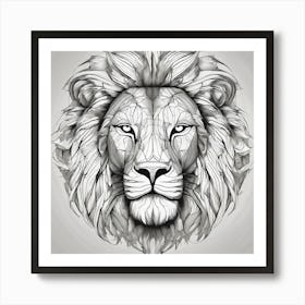 Lion Head#1 Art Print