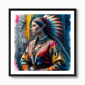 American native Art Print