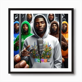 Group Of Rappers 1 Art Print