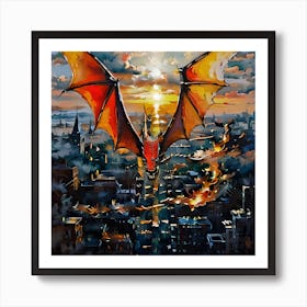 Dragon In Flight Art Print