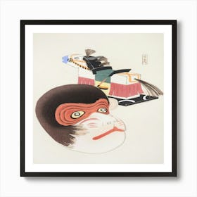 Monkey Mask Art Print