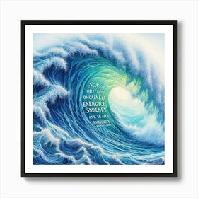 Ocean Wave Canvas Print 1 Art Print