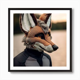 Fox Mask 12 Art Print