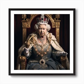 The Queen Of England 1 Art Print