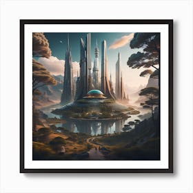 Futurescape 2 Art Print