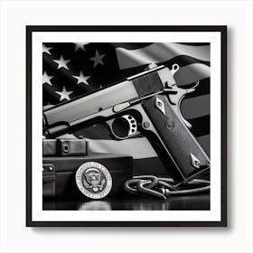 Obama'S Gun Art Print