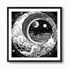 Yin And Yang 24 Art Print