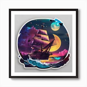 Pirate Ship 3 Art Print