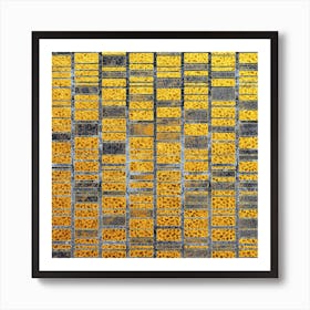 Yellow Mosaic Art Print