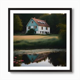House By The Pond 15 Art Print
