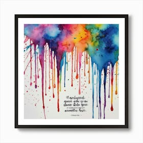 Watercolor Painting Art Print