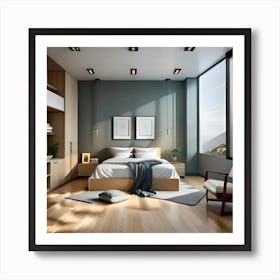 A Bedroom With A View Art Print