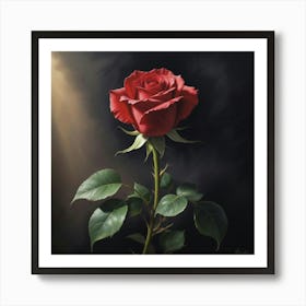 Red Rose 10 Art Print