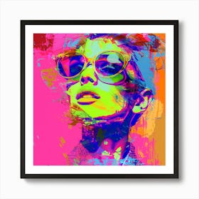 Sexy Woman In Sunglasses 1 Art Print